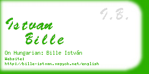 istvan bille business card