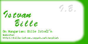 istvan bille business card